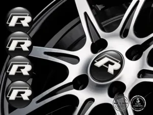 Hub Cap Sticker Design Resin Dome Labels